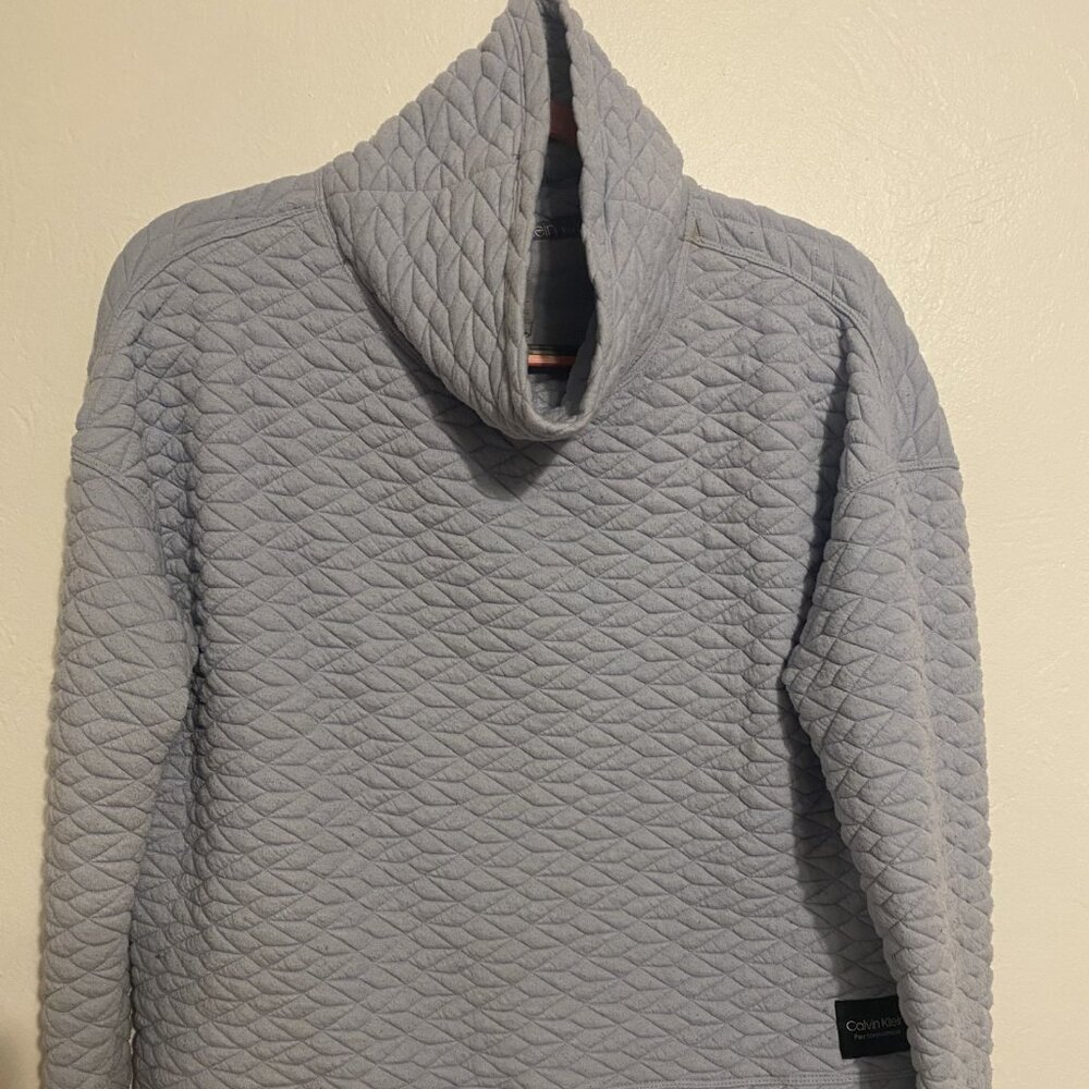 Calvin Klein Baby Blue (M) Cowl Neck Sweatshirt